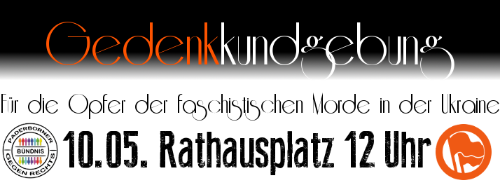 Gedenkkundgebung am 10. Mai Gedenkkundgebung am 10. Mai